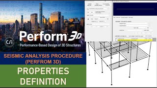 5 An Introduction to Perform 3D  Definition of Structural Components [upl. by Leaffar]