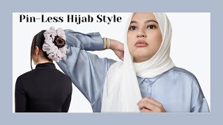 1 Minute Pinless Hijab Tutorial Quick amp Easy [upl. by Nylrahs968]