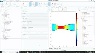 Simulation of flow through a venturi meter using COMSOL [upl. by Yerhpmuh]