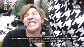 LEGENDADO BANGTAN BOMB Luta de força com o V [upl. by Oir981]