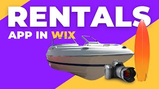 Wix Rental website All in One using an app fast and simple [upl. by Einial]