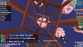 Minecraft Let´s Hack 8  Skywars  skywarscom [upl. by Moncear30]