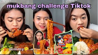 Mukbang SAMYANG BULDAK ramyeon mix Indomie KariAyam challenge  hey chandra  mukbang [upl. by Attaymik474]