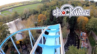 Shockwave 4K Front Seat POV  Drayton Manor Resort [upl. by Akenom]