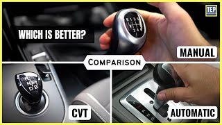 Comparing Manual Transmission with Automatic amp CVT In Detail [upl. by Imiaj94]