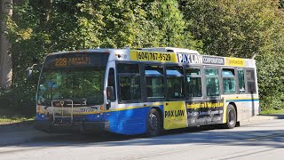 TransLink Bus Ride  2007 Novabus LFS  B9720 [upl. by Summers682]