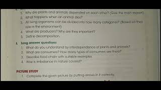 Ch 7 Interdependence of Living Beings plants and animals  questions and answers  class 5 [upl. by Onil648]