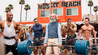 Old Man Powerlifter At Muscle Beach  Anatoly GYM PRANK [upl. by Sublett]