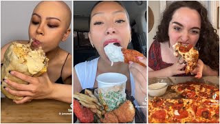 Tiktok mukbang compilation  EXTREMELY Hungry [upl. by Samuel]