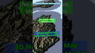 Channel Islands channelislands santacruz 3dtopo 3dnature nationalpark nationalparks nature [upl. by Nirad62]