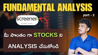 How to do Stock Analysis in Easy way  Fundamental Analysis Part 2 [upl. by Burns]