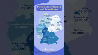 Durchschnittsbruttogehalt nach Bundesländern 💸 gehalt [upl. by Anole]