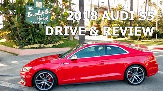 2018 AUDI S5 COUPE  First Drive and Full Review [upl. by Attiuqihc381]