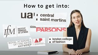 How to get into CSM Fashion Design and other top fashion schools 2023 [upl. by Anitsuga]