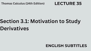 Derivatives Motivation L 35 Subtitles [upl. by Stouffer]