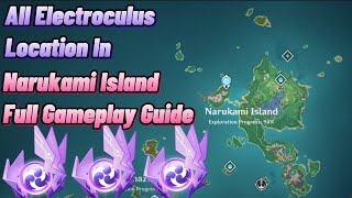 All Electroculus Location In Narukami Island Full Gameplay Guide Genshin Impact [upl. by Celia]