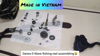 Daiwa D Wave fishing reel assembly diy servicing maintenance [upl. by Cinemod]