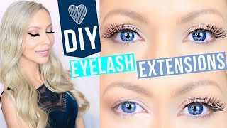 DIY Eyelash Extensions [upl. by Ellehsim]