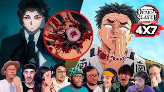 Demon Slayer Season 4 Episode 7 Reaction Mashup  Kimetsu No Yaiba 4x7 [upl. by Crellen]