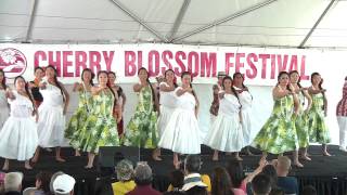 Halau Hula a ala Anuhea pt 6  2013 Monterey Park Cherry Blossom Festival [upl. by Cookie921]