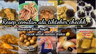 RESEP CEMILAN KEKINIAN ALA TIKTOK  CEMILAN SIMPLE DAN MURCE [upl. by Adnalahs]