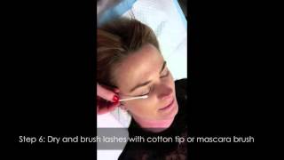 How to reverse or relax a lash lift or eyelash perm  straightening eyelashes treatment [upl. by Iahs]