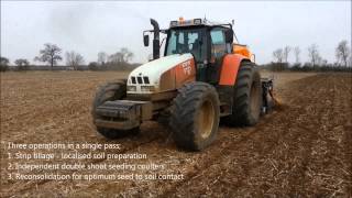 Mzuri ZipTil 3 drilling spring wheat April 2013 [upl. by Oirelav]