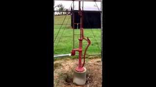 Aermotor 702 Pumping Water with Red Jacket Well Pump [upl. by Yaker207]