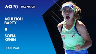 Ashleigh Barty v Sofia Kenin Full Match  Australian Open 2020 Semifinal [upl. by Akinwahs]