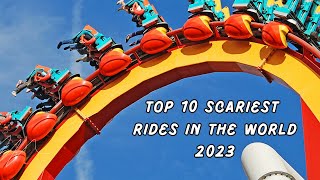 TOP 10 DANGEROUS RIDES IN THE WORLDSCARIEST RIDESHILARIOUS RIDES IN THE WORLDTOP 10 RIDES [upl. by Katt]