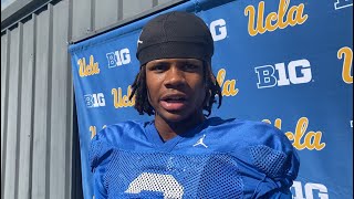 UCLA WR Kwazi reflects on being named Big Ten freshman of the week 115 [upl. by Toiboid]