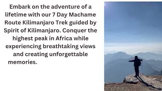 7 Day Machame Route Kilimanjaro Trek [upl. by Suedama]