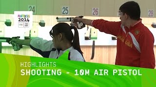 Mixed International Team 10m Air Pistol Final  Highlights  Nanjing 2014 Youth Olympic Games [upl. by Harbed]