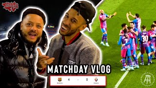 FC BARCELONA 40 CA OSASUNA  MATCHDAYS WITH TROOPZ  AUBA LINKS UP WITH THE GANG AFTER THE GAME [upl. by Saunder314]