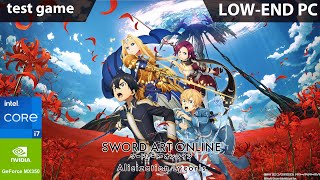 Sword Art Online Alicization Lycoris Low End PC  GeForce MX350  Core i7 11th Gen  8gb RAM [upl. by Adyol]