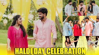 HALDI DAY CELEBRATION 💛  ANJITHA ❤️ AMAL  PULLOTHI [upl. by Eetse]