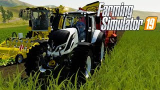 HARVESTING OILSEED RADISHES amp BALING STRAW  FS19 Xbox One [upl. by Ennahgem]