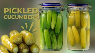 English SUB Fast Pickled Cucumber Recipe  A Quick And Easy Recipe For Pickled Cucumbers [upl. by Akiria]