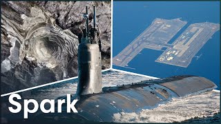 Submarines Mines and Airports 3 Huge Engineering Triumphs  Super Structures  Spark [upl. by Atinreb]