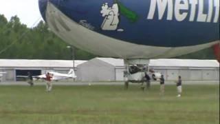 MetLife Blimp at Quail Hollow in Charlotte [upl. by Ahsinor]