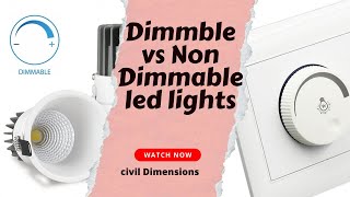 Dimmable vs Non dimmable led lights dimmable ledlights civildimensions interiordesignhomedecor [upl. by Neural]