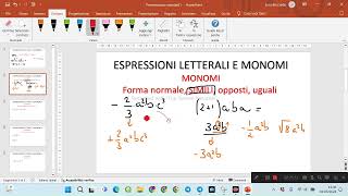 Espressioni letterali e MONOMI introduzione e somme [upl. by Eninotna]