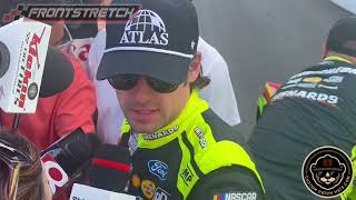 Ryan Blaney On Keselowski Out of Gas Larson Moving Up to Lead Inside Line quotIts Racing Luckquot [upl. by Dine]