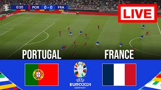 🔴 LIVE  Portugal vs France  UEFA Euro 2024  Live Match Today  Full Match Streaming [upl. by Siravat]