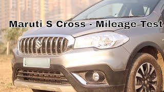 Maruti S Cross 13 Diesel  Mileage Test on Highway  Kitna Deti Hai  Hindi [upl. by Adieren]