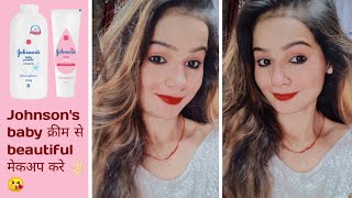 Johnsons Baby Cream Makeup tutorial velli Krish [upl. by Cosme]