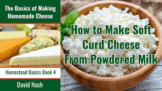 How to Make Soft Curd Cheese from Powdered Milk [upl. by Nevai]