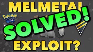 UPDATE MELMETAL EXPLOIT SOLVED  Pokemon Go PvP GO Battle League [upl. by Hahsia]