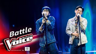 ไกด์ VS เซน  หนอนผีเสื้อ  Battle  The Voice Thailand 2024  20 Oct 2024 [upl. by Atilam]