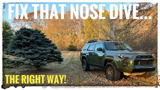 TOYOTA 4Runner “Nose Dive” fixed right and for less ok4wd [upl. by Wini614]